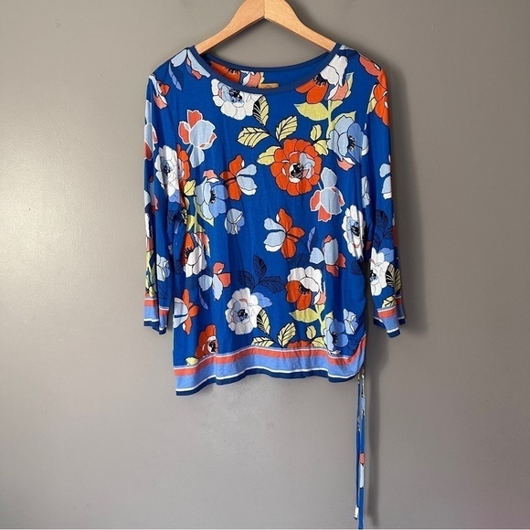 Ruby Rd. Tops - Ruby Rd Tropical floral print blouse